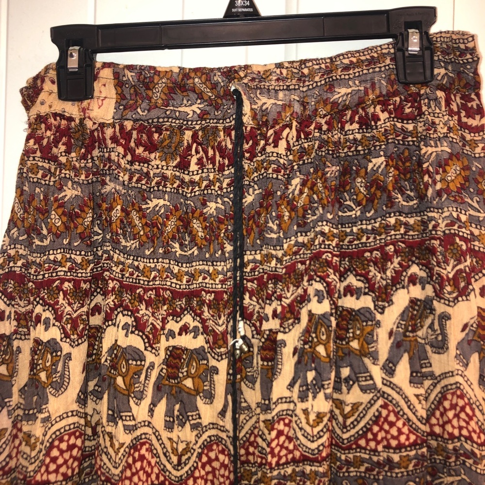 Handmade Nepali Drawstring Skirt - Picture 2 of 4